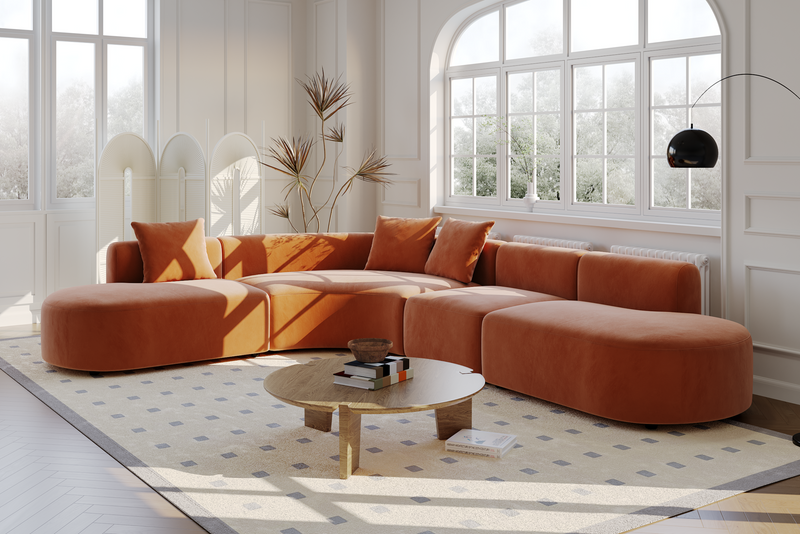 Arcadia Modular Sofa Flexible Design with Smooth Curves