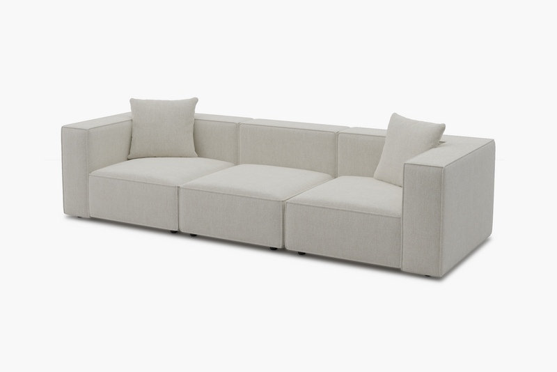 Tetro Reversible Sectional Modular Sofa Puzzle Design with Ottoman