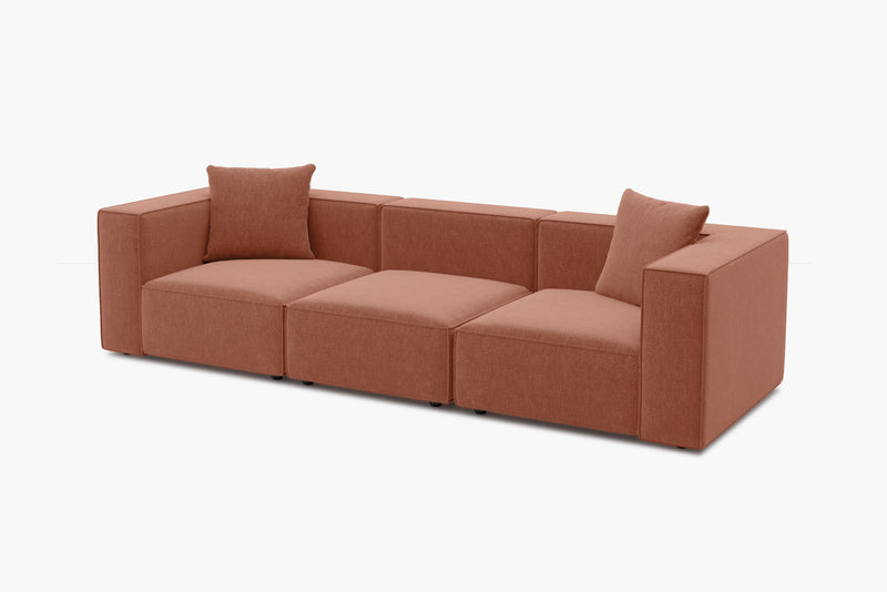 Tetro Reversible Sectional Modular Sofa Puzzle Design with Ottoman