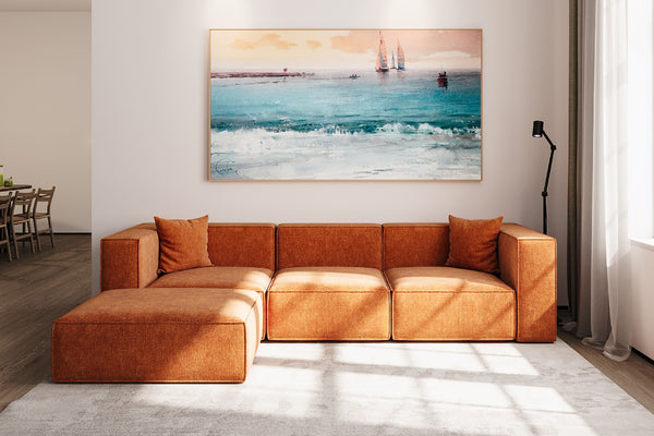 Tetro L shape reversible sectional