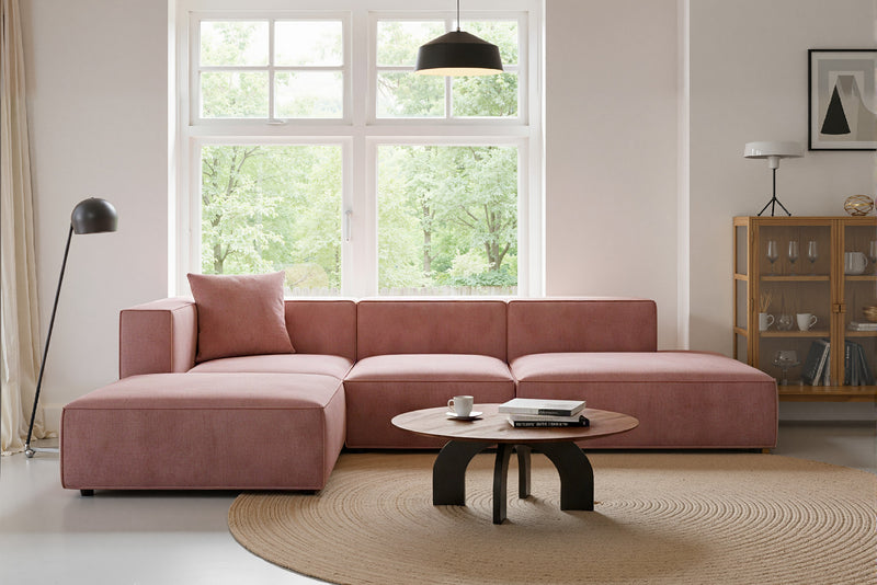 Tetro Custom Reversible Sectional Modular Sofa Puzzle Design with Ottoman