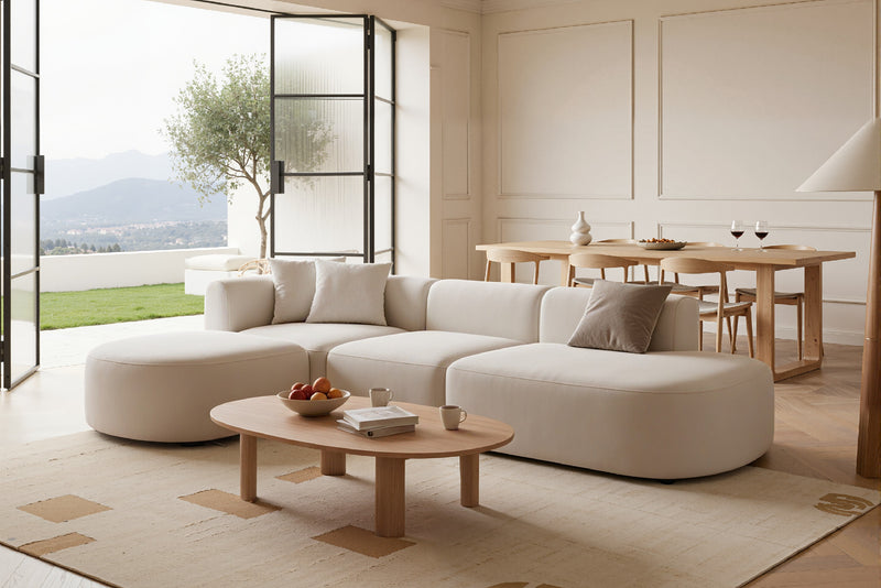 Arcadia Custom Modular Sofa Flexible Design with Smooth Curves