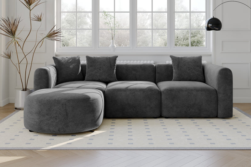 Arcadia Curved 4-Piece Chaise Sectional