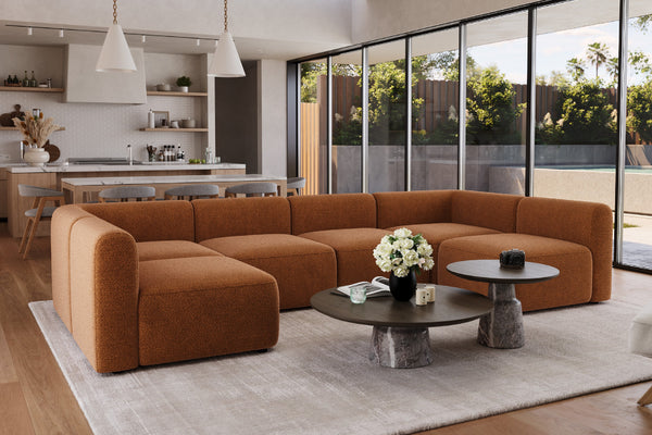 Arcadia 6 piece U shaped sectional