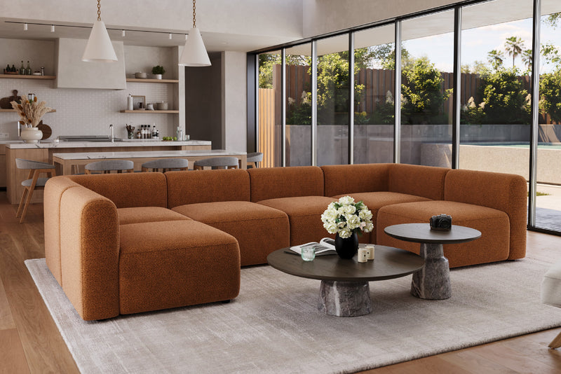 Arcadia Custom Modular Sofa Flexible Design with Smooth Curves