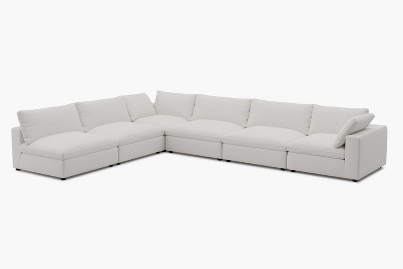 Loaffa Custom Slipcover Modular Reversible Sectional Cloud Couch