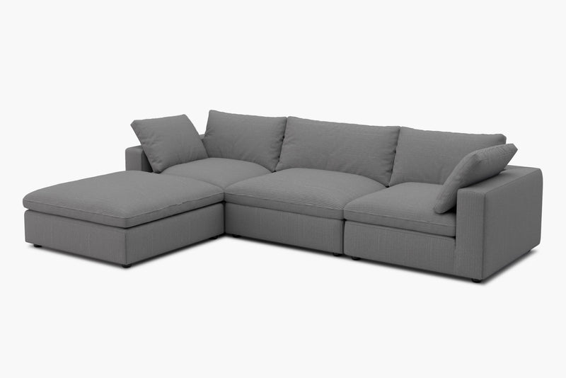 Loaffa Custom Slipcover Modular Reversible Sectional Cloud Couch