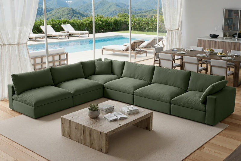 Loaffa Custom Slipcover Modular Reversible Sectional Cloud Couch