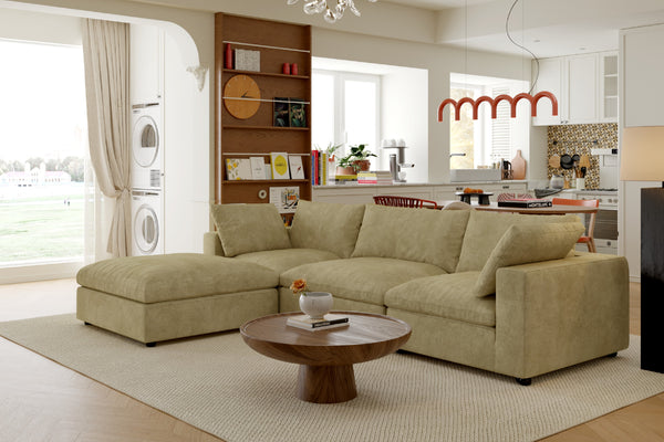 Loaffa Custom Slipcover Modular Reversible Sectional Cloud Couch