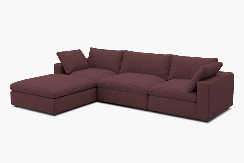 Loaffa Custom Slipcover Modular Reversible Sectional Cloud Couch