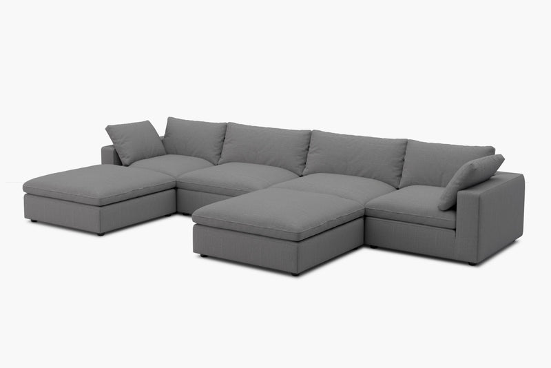 Loaffa Custom Slipcover Modular Reversible Sectional Cloud Couch