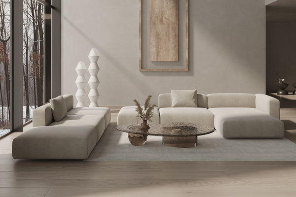 Domus Modular Sofa Soft Block Design with Minimalist Modern Lines