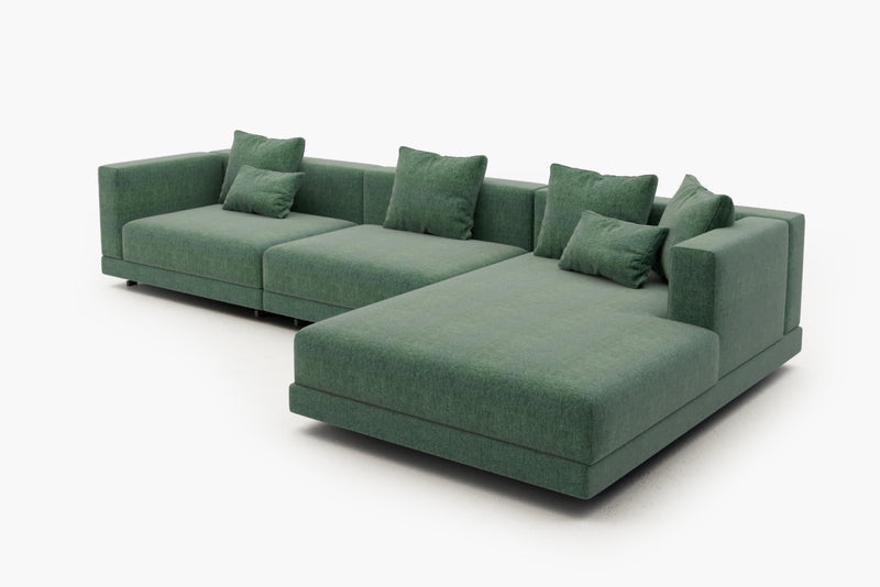 Lattiva Oversized Modular Sofa with Clean Lines and Cloud-Like Dual-Layer Cushions