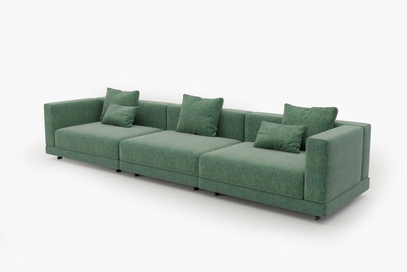 Lattiva Oversized Modular Sofa with Clean Lines and Cloud-Like Dual-Layer Cushions