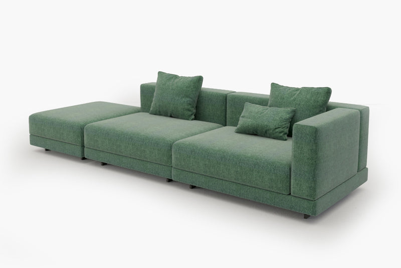 Lattiva Oversized Modular Sofa with Clean Lines and Cloud-Like Dual-Layer Cushions