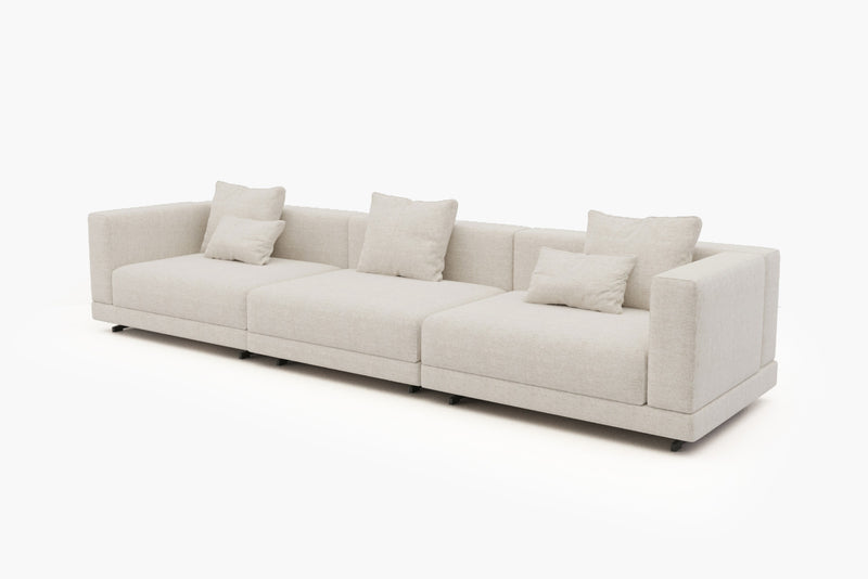 Lattiva Oversized Modular Sofa with Clean Lines and Cloud-Like Dual-Layer Cushions