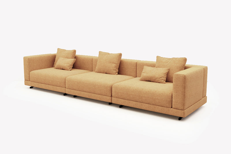Lattiva Oversized Modular Sofa with Clean Lines and Cloud-Like Dual-Layer Cushions