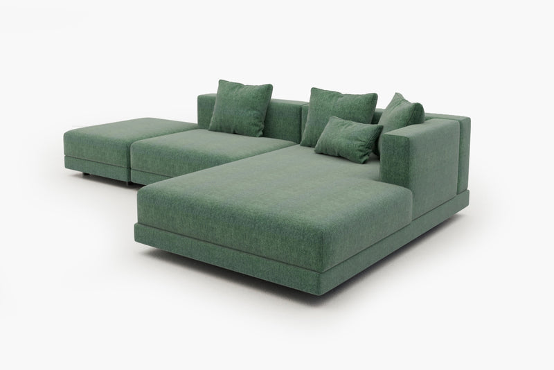 Lattiva Oversized Modular Sofa with Clean Lines and Cloud-Like Dual-Layer Cushions