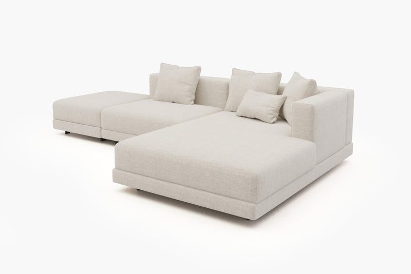 Lattiva Oversized Modular Sofa with Clean Lines and Cloud-Like Dual-Layer Cushions