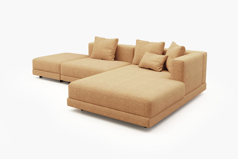 Lattiva Oversized Modular Sofa with Clean Lines and Cloud-Like Dual-Layer Cushions