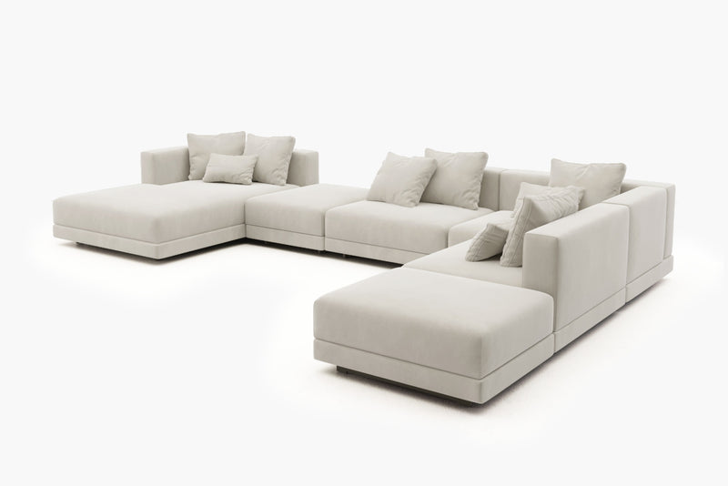 Lattiva 6 piece large sectional