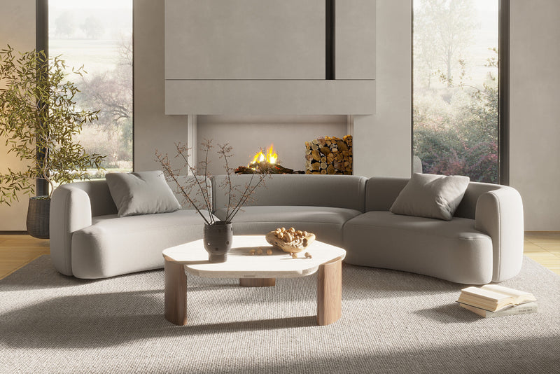 Curvo 3 piece curved sofa