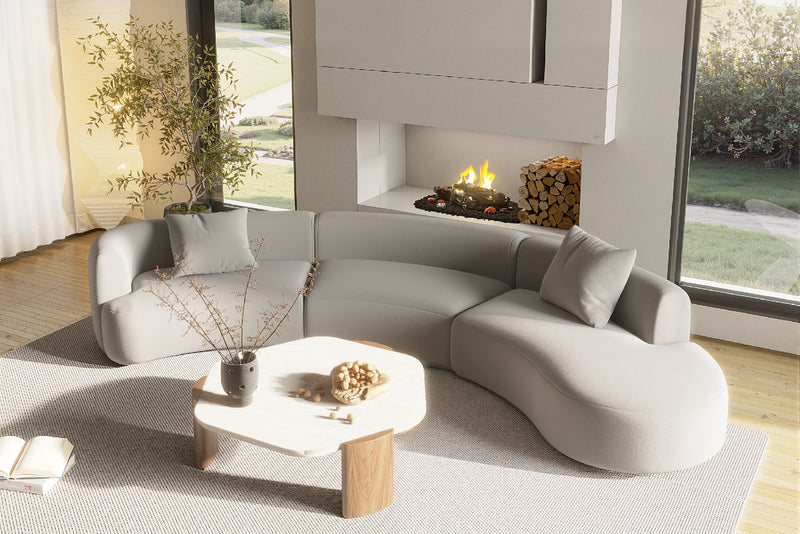 Curvo curved chaise sectional
