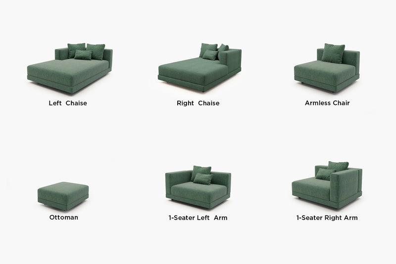 Lattiva Oversized Modular Sofa with Clean Lines and Cloud-Like Dual-Layer Cushions